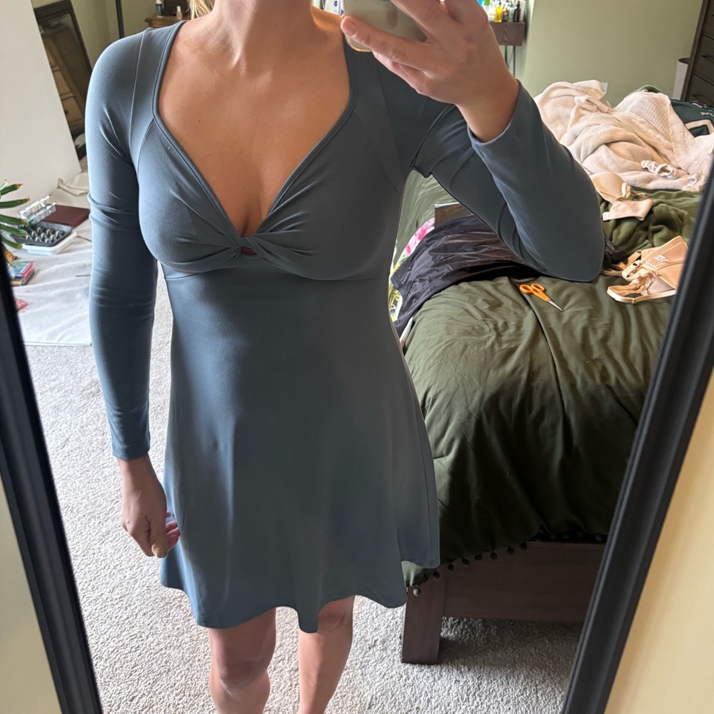Target Long Sleeve Teal Dress